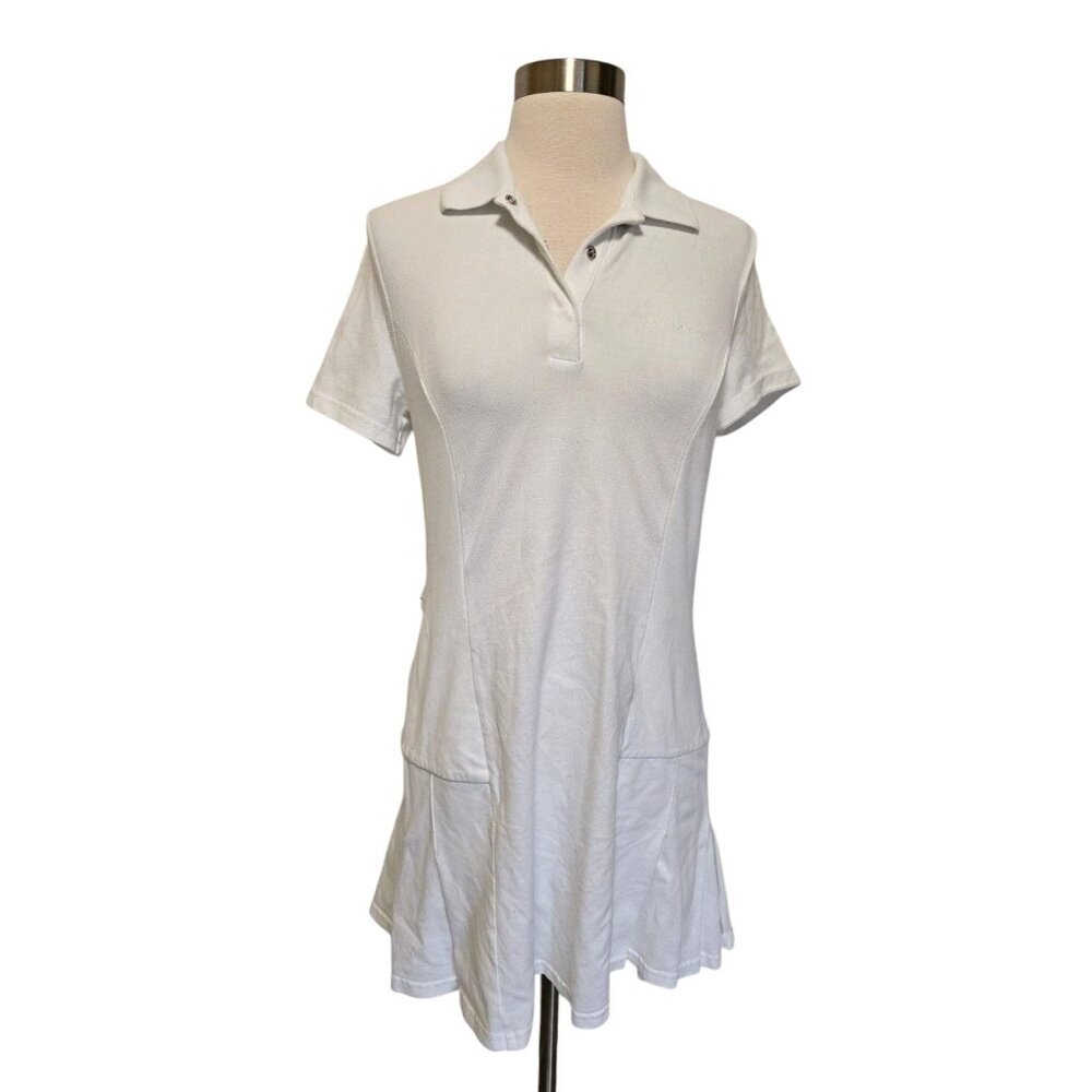Outdoor Voices White Sport Dress Tennis Size Medium‎ With Zip Pocket
